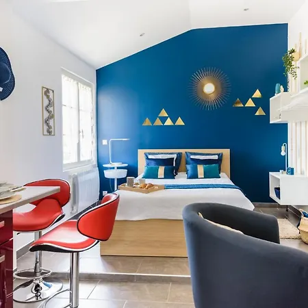 Bleu - Parc Asterix - De Sable - Villepinte - Aeroport Cdg 아파트 *