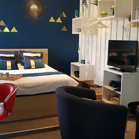 Bleu - Parc Asterix - De Sable - Villepinte - Aeroport Cdg 아파트 *